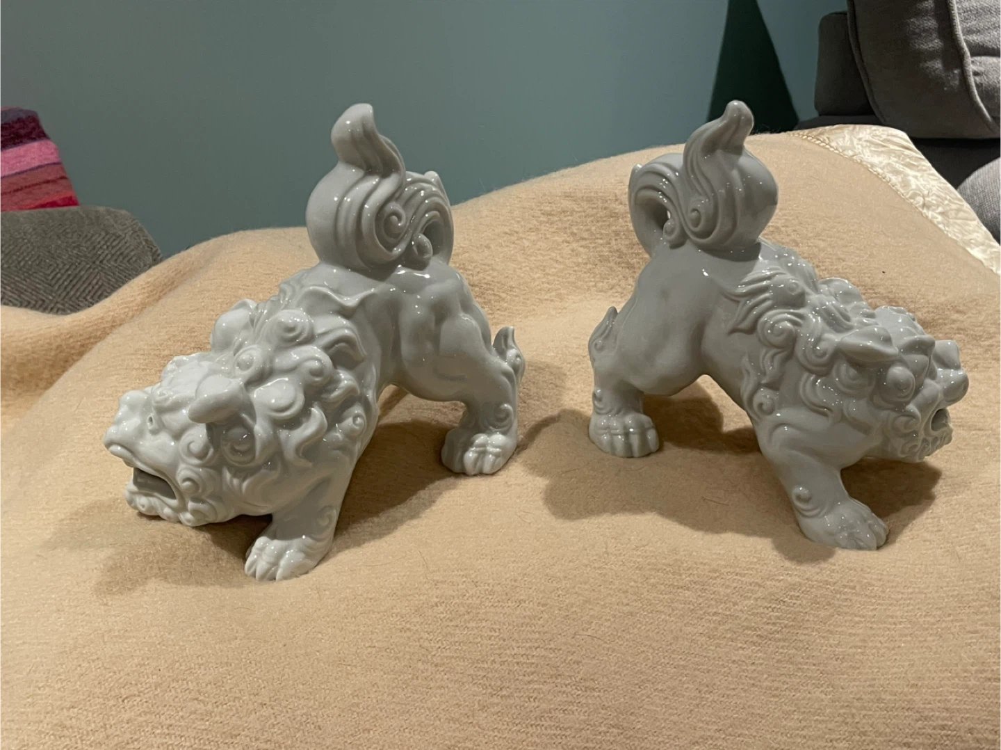 Vintage Otagiri White Foo Dogs Figurines - photo 5