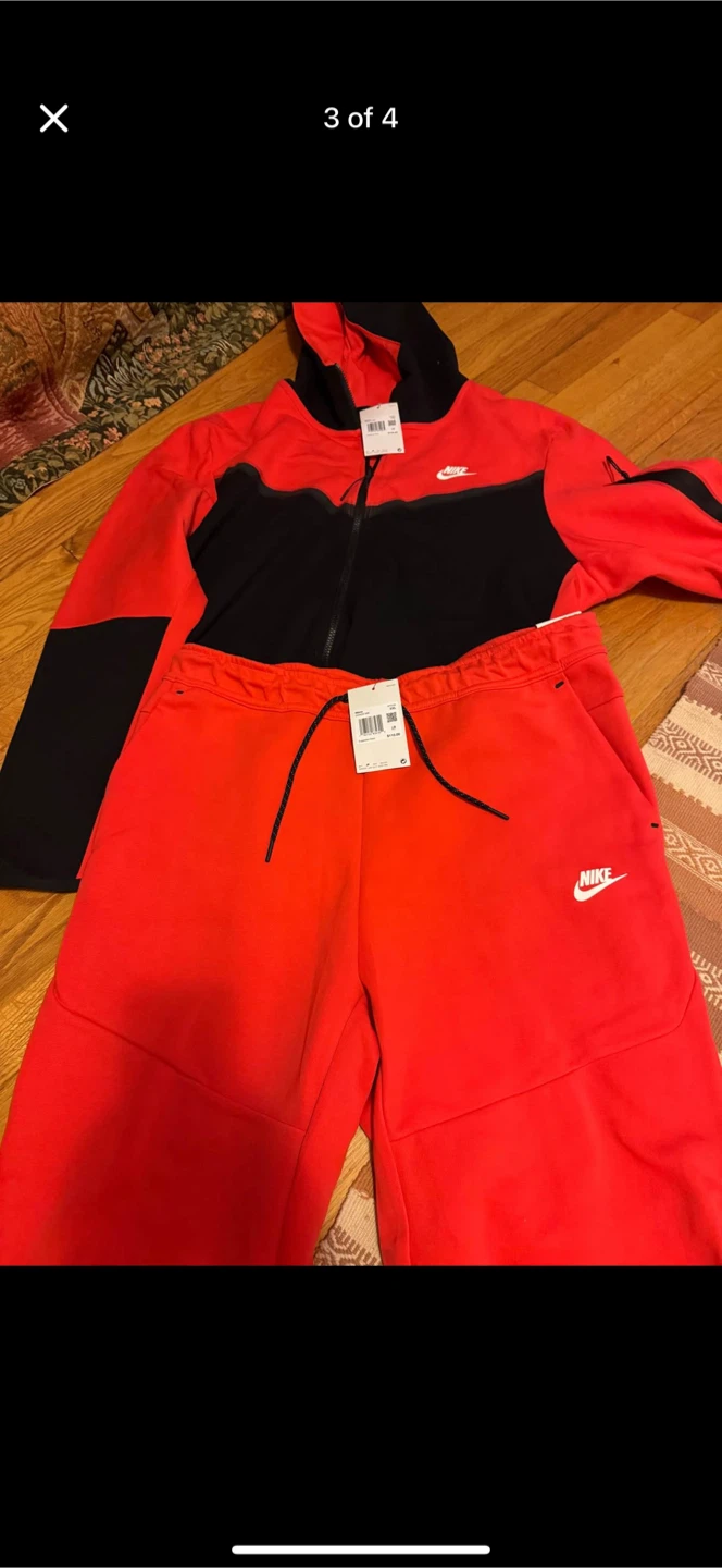 Nike Tech Fleece XXL Red/Black Set - New with Tags! - photo 5