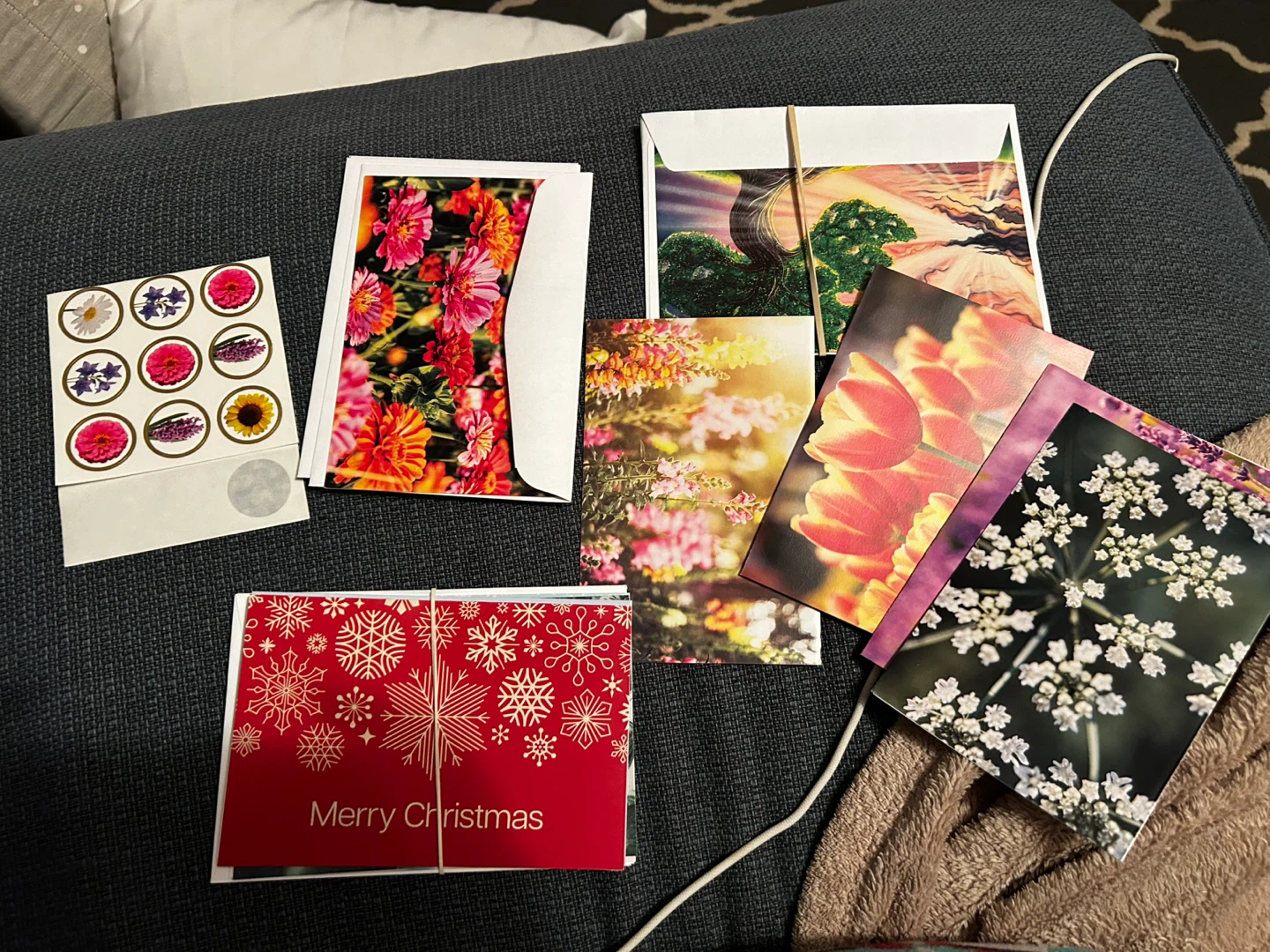 Handmade Floral Greeting & Xmas Cards  #freecycle #gifting