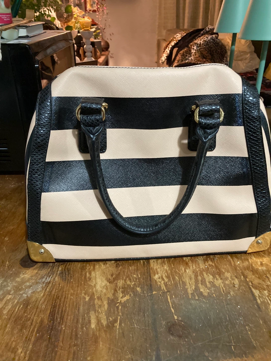 Striped purse - photo 2