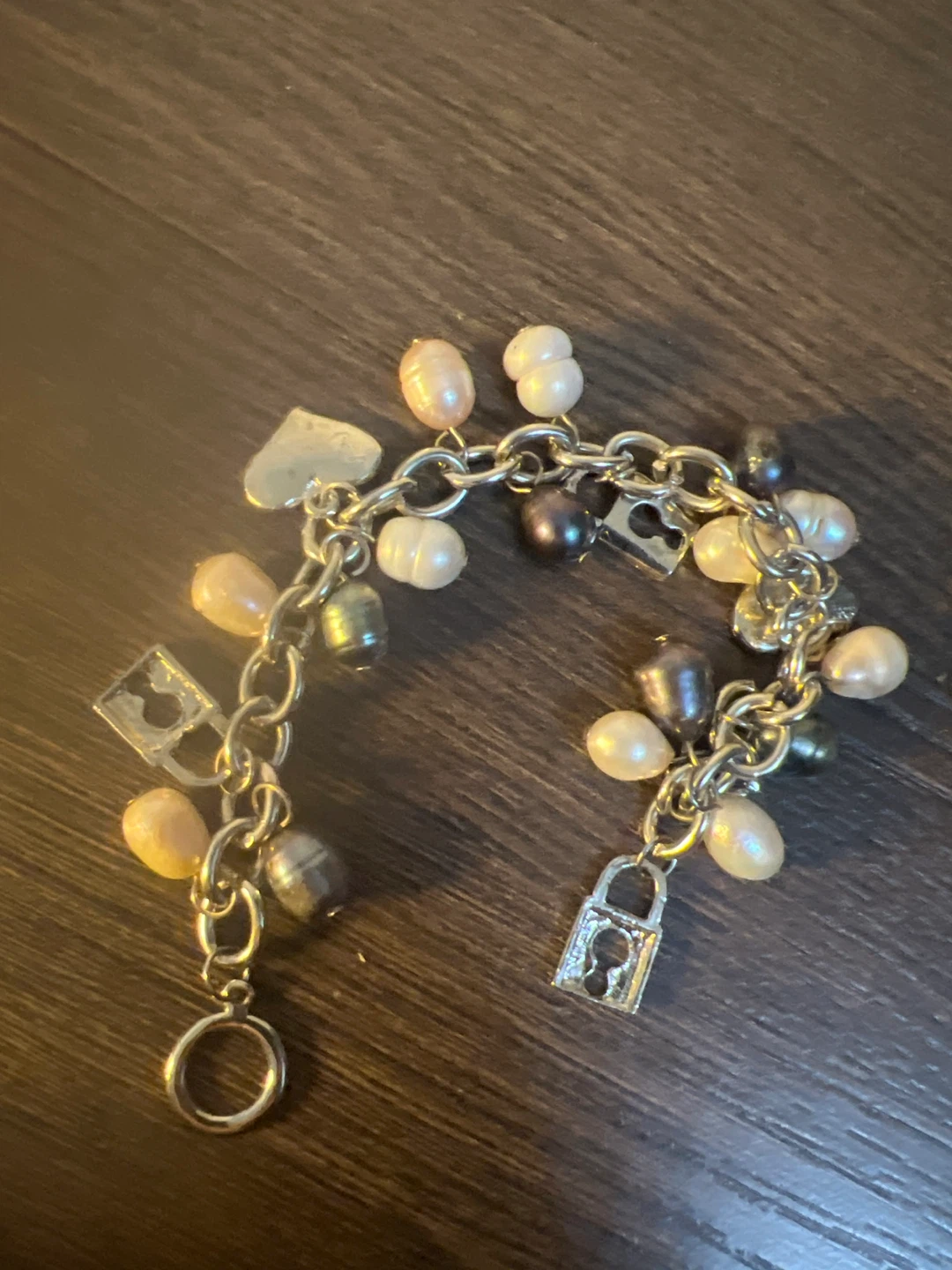 Charm Bracelet with Pearls