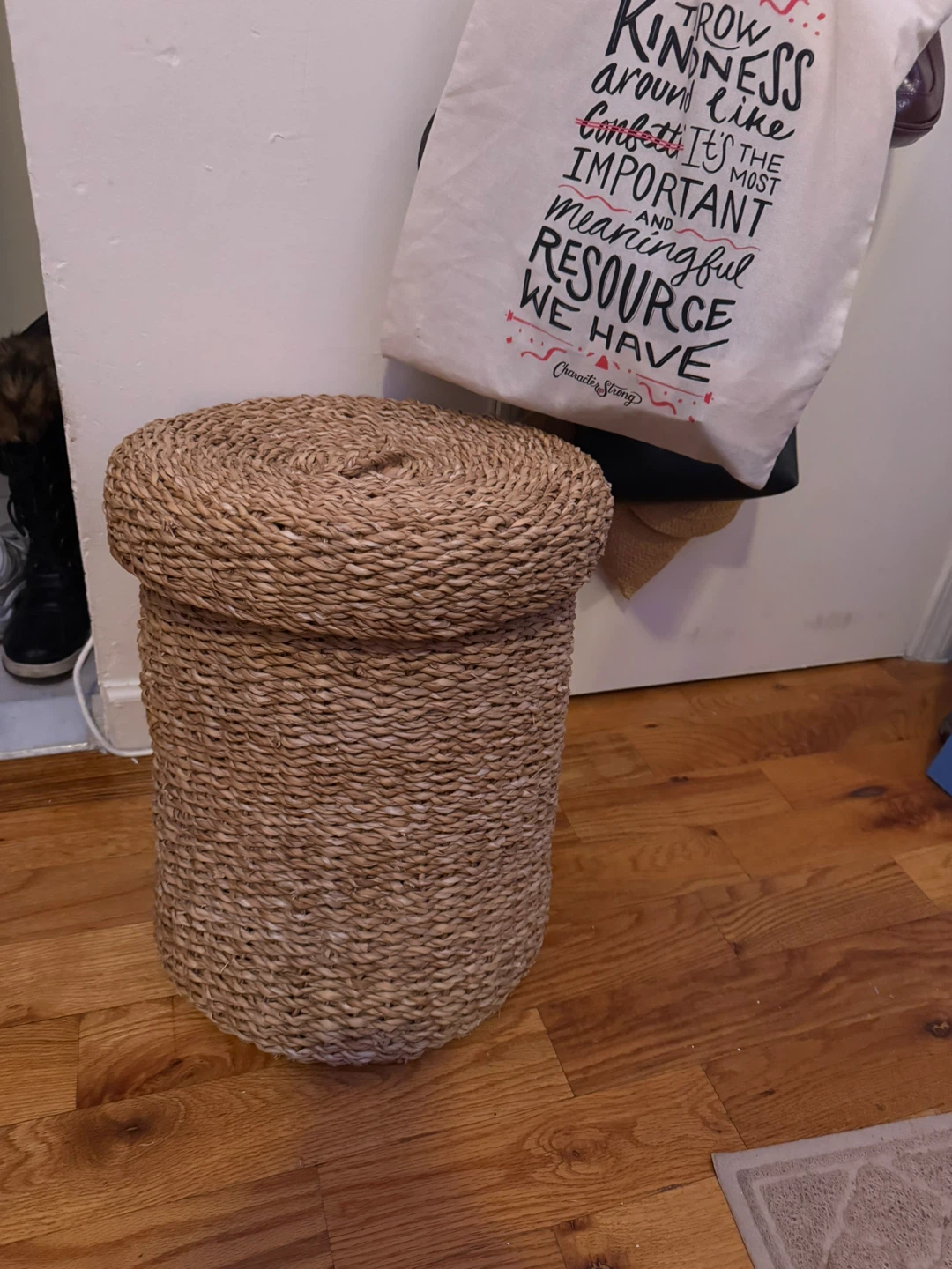 Woven Basket with Lid - photo 2