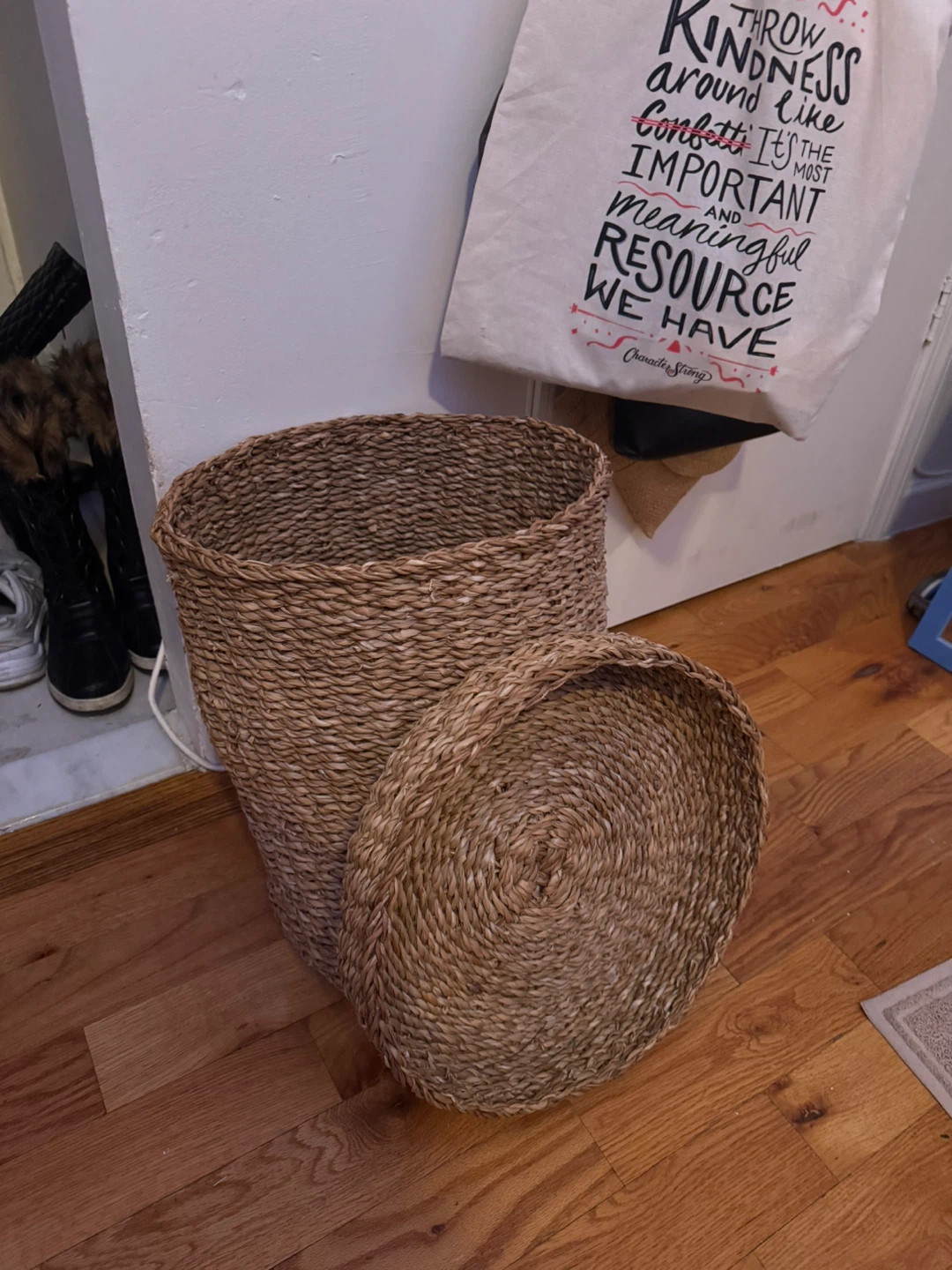 Woven Basket with Lid - photo 4