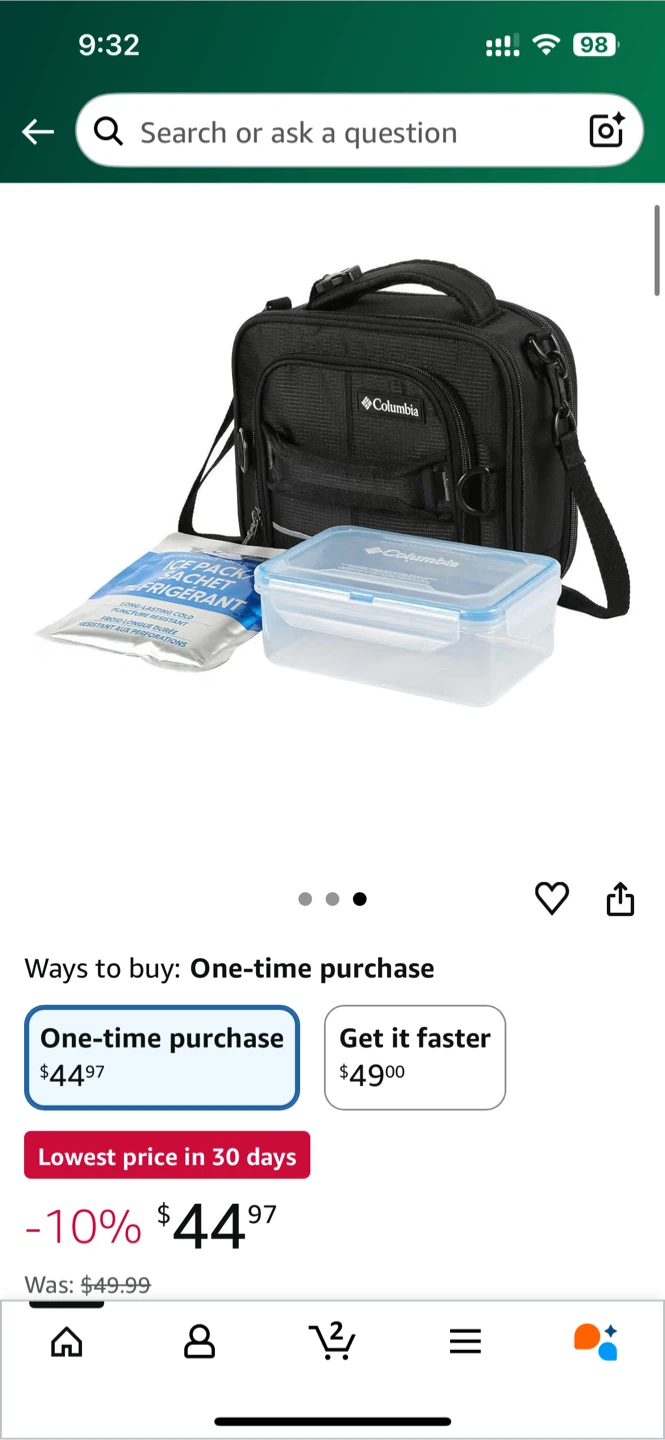 Columbia Expandable Insulated Lunch Bag Black - photo 2