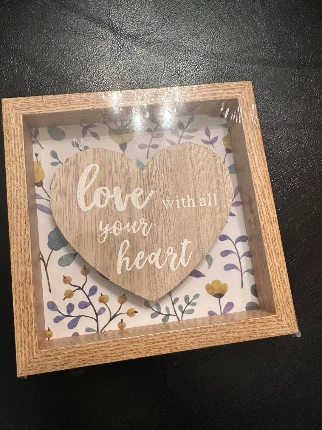 New 'Love with all your heart' framed decor