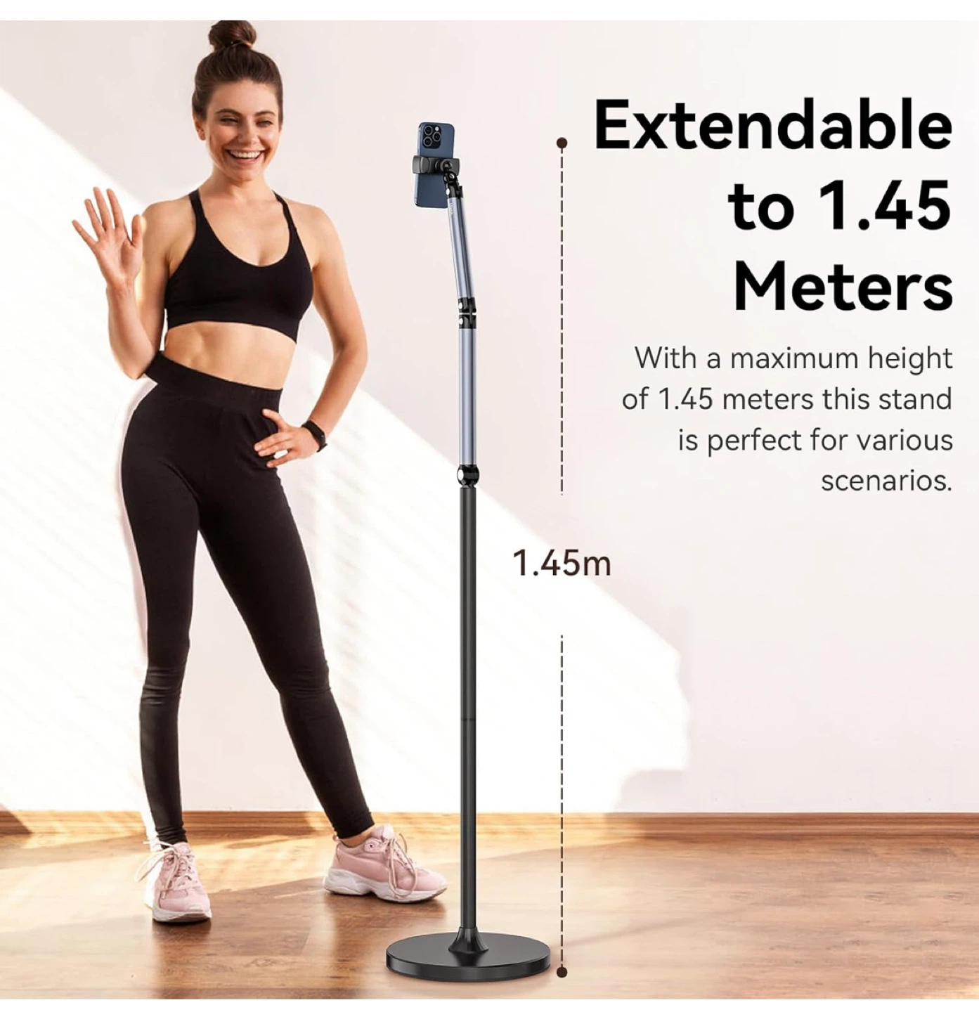 New Pack  Extendable Phone Stand - Up to 1.45 Meters - photo 5
