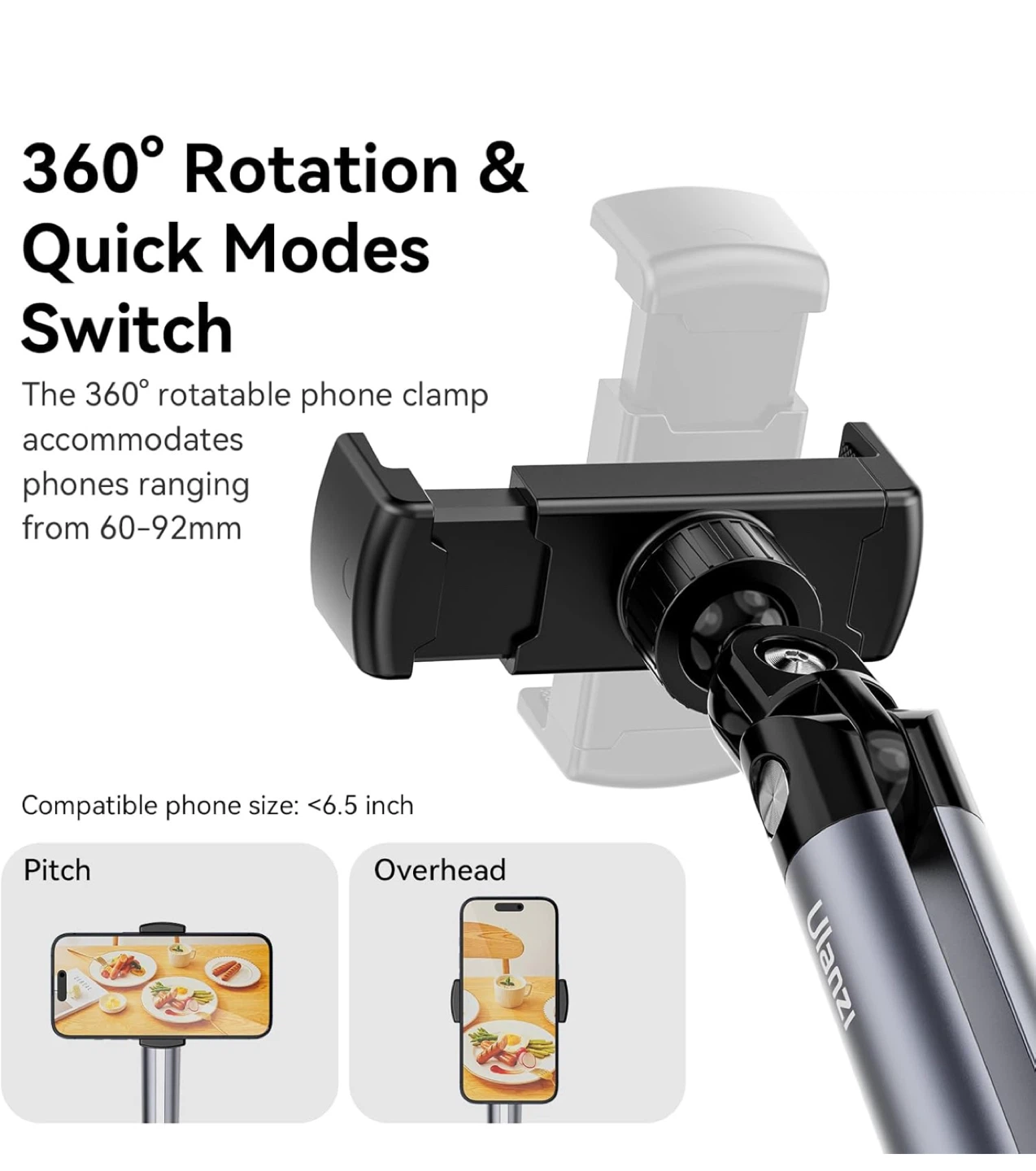 New Pack  Extendable Phone Stand - Up to 1.45 Meters - photo 3