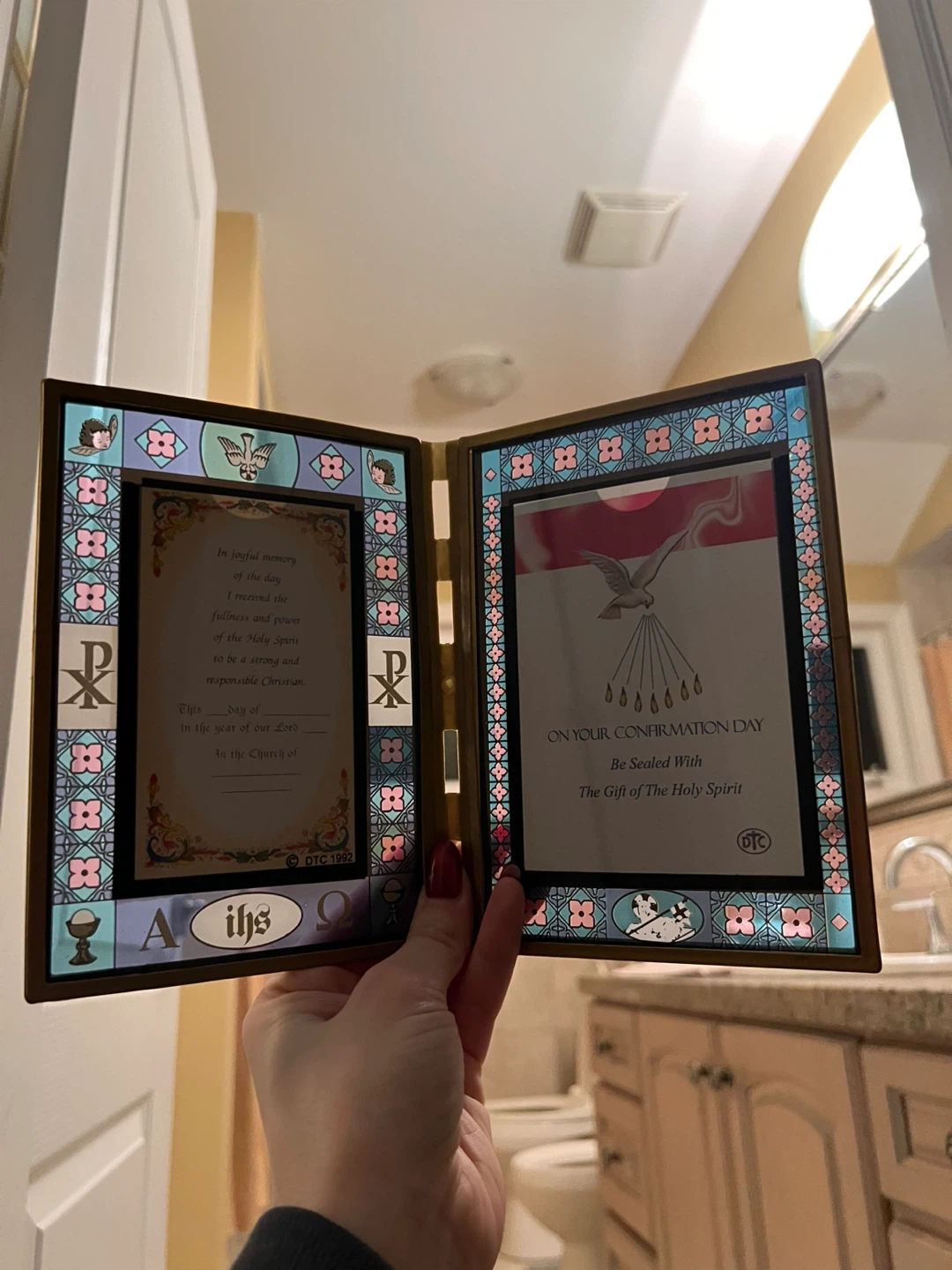 Stained Glass Picture Frame - Religious Theme - photo 2