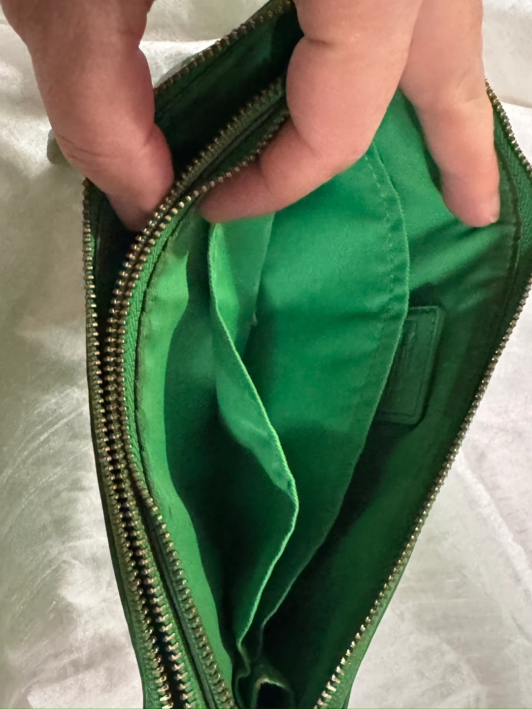 Coach Green Leather Wristlet Wallet - photo 4
