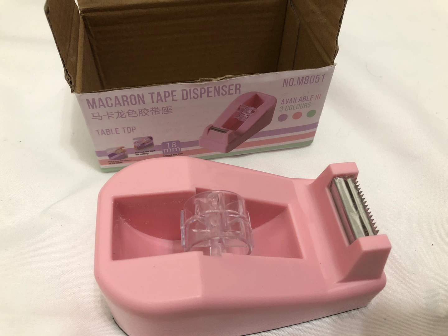 NEW-Macaron Tape Dispenser - Pink - photo 3