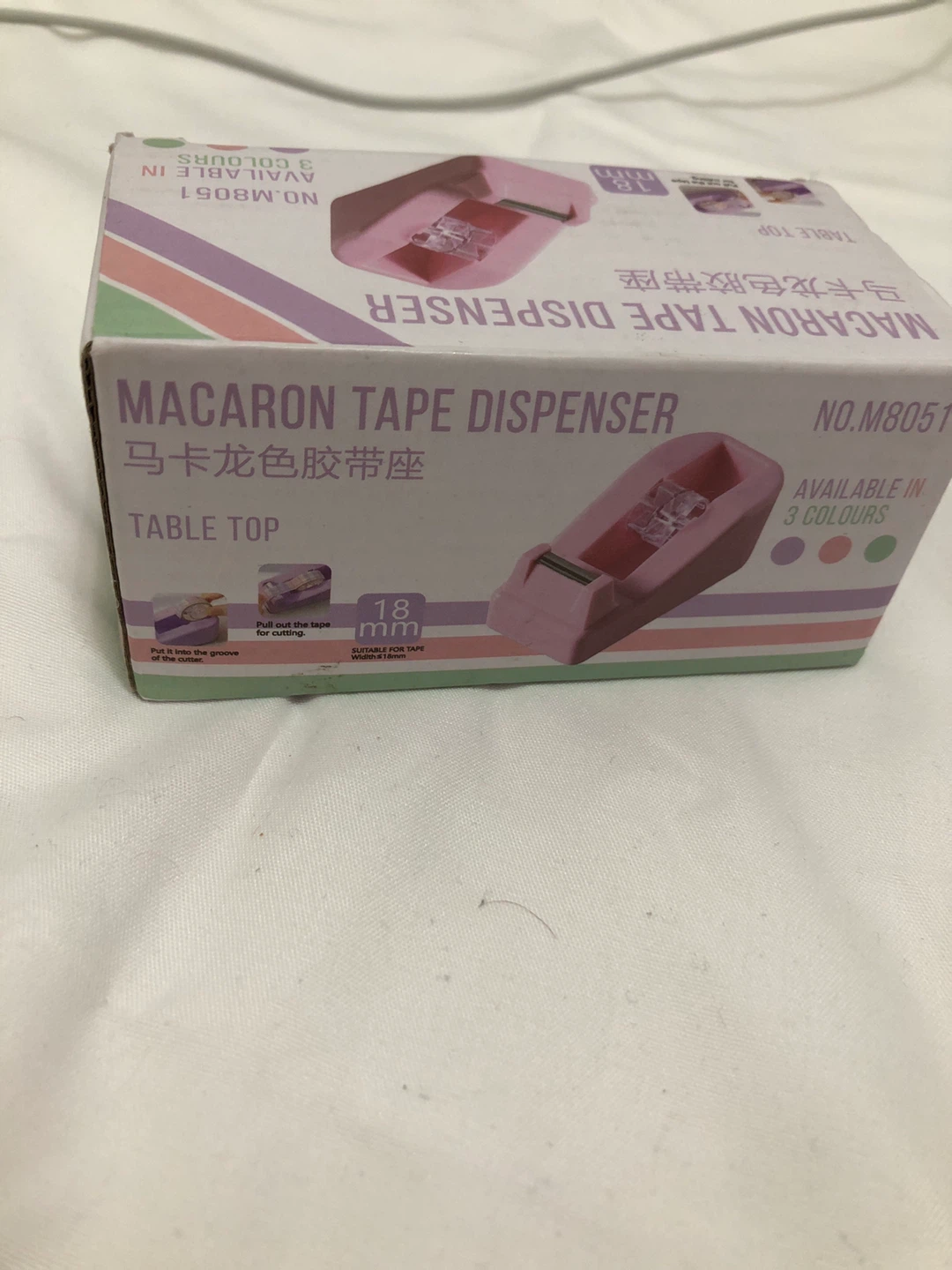 NEW-Macaron Tape Dispenser - Pink - photo 5
