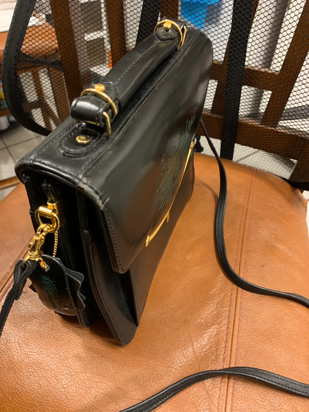 Bernini Black Leather Handbag - photo 3