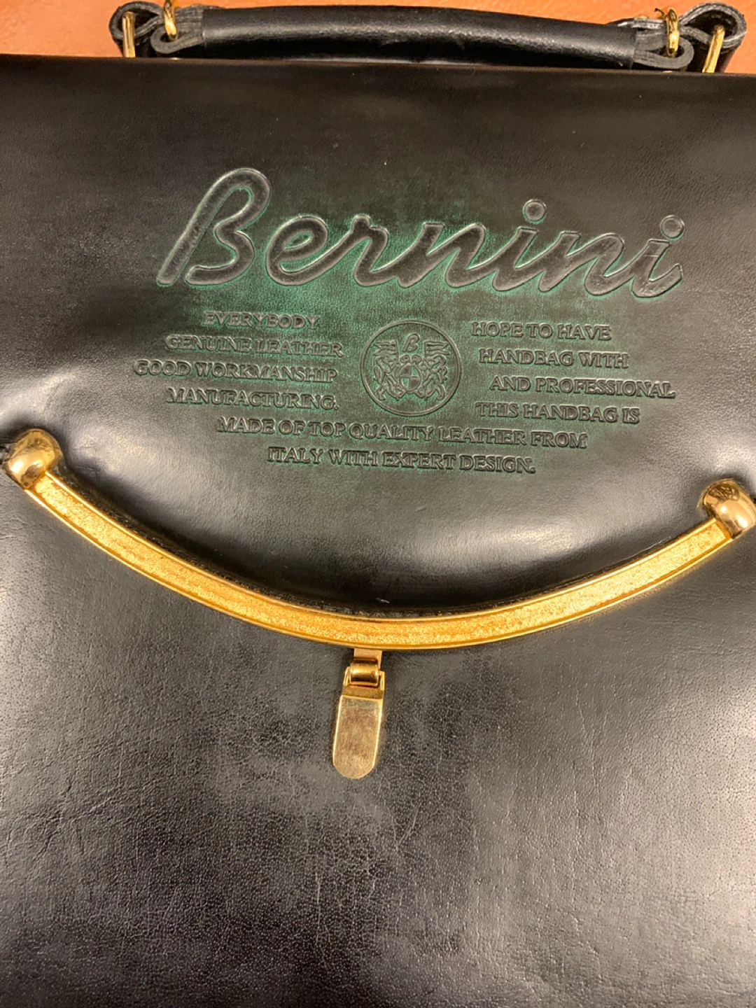 Bernini Black Leather Handbag - photo 2