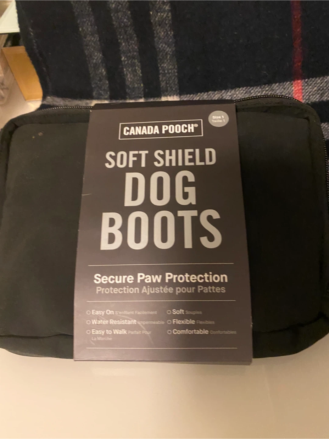 New Canada Pooch Soft Shield Dog Boots - Size 1