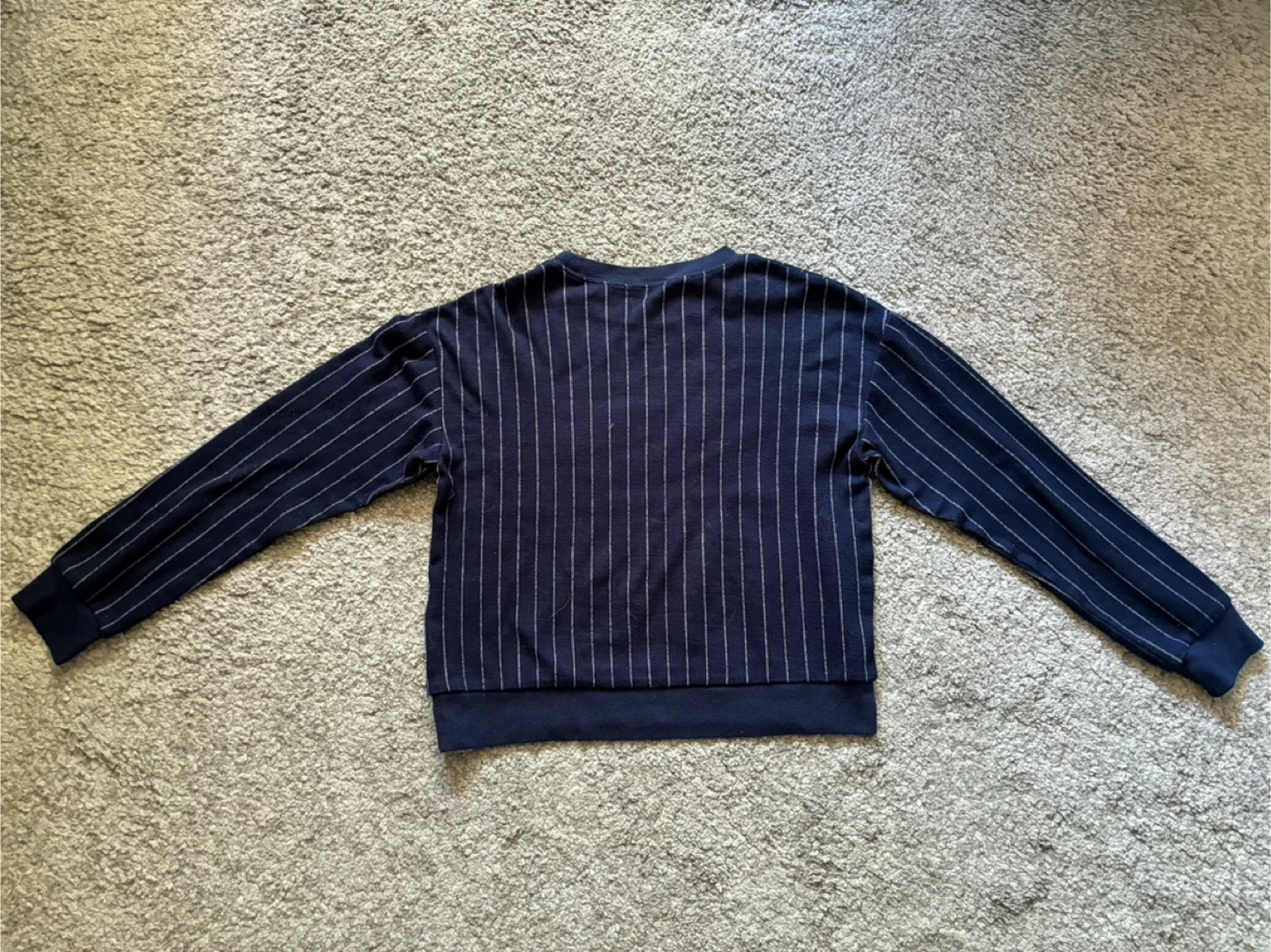 Secrecy Pinstripe Crewneck Sweater ONE SIZE - photo 2
