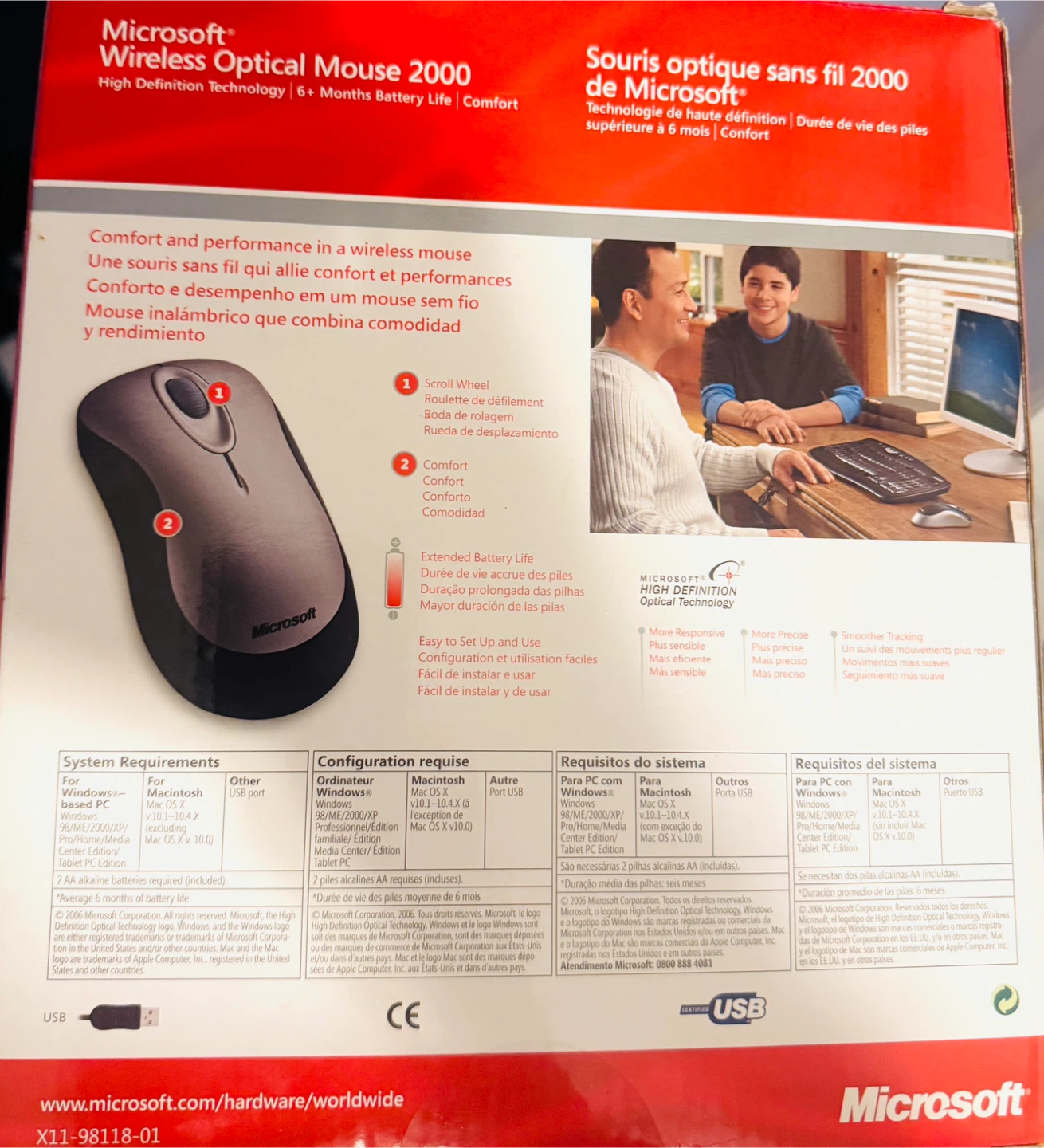 Microsoft Wireless Optical Mouse - photo 3