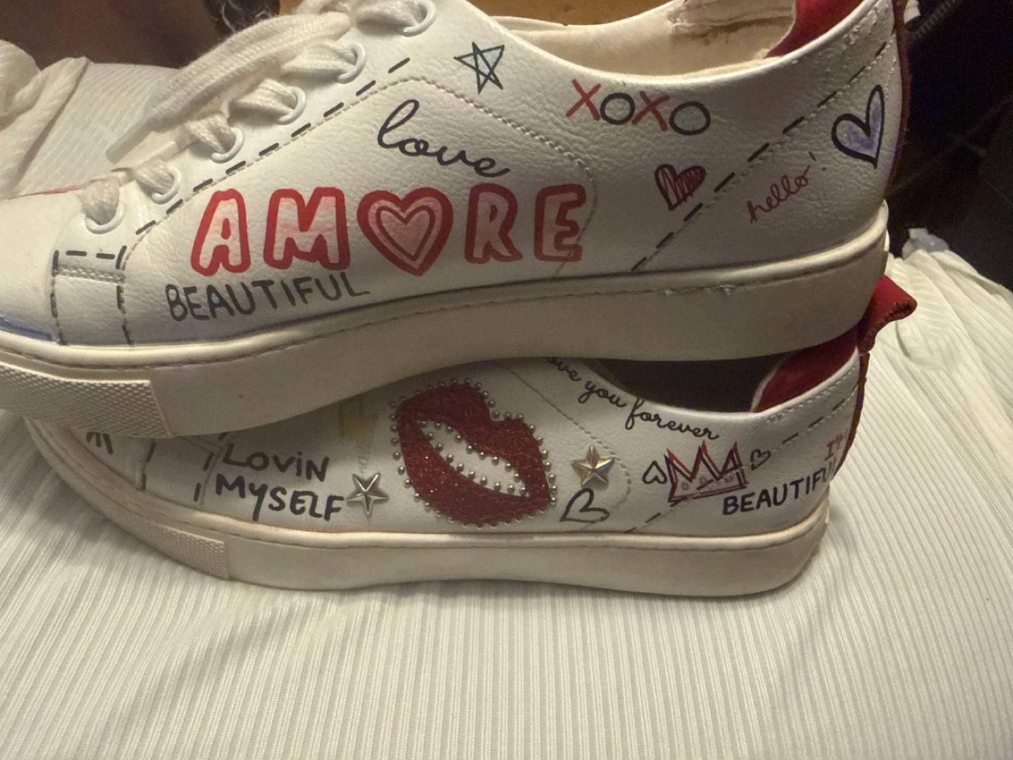 ALDO White Sneakers - Size 6 US - photo 3