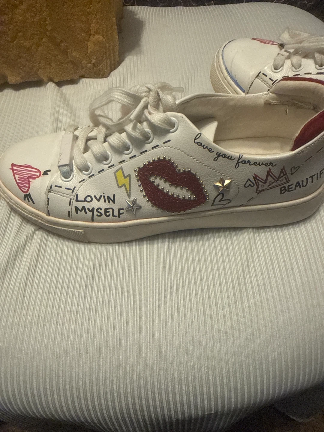ALDO White Sneakers - Size 6 US - photo 2