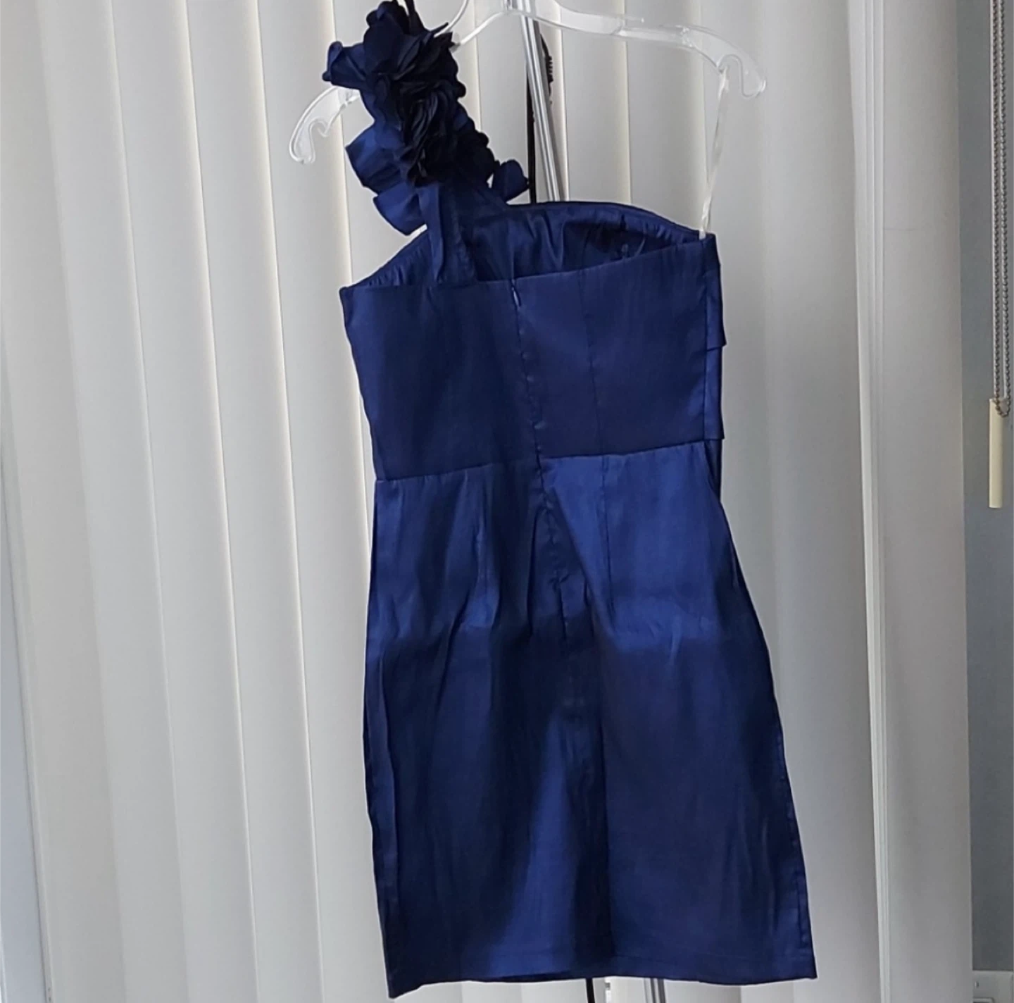 Navy Blue One-Shoulder Dress - photo 5