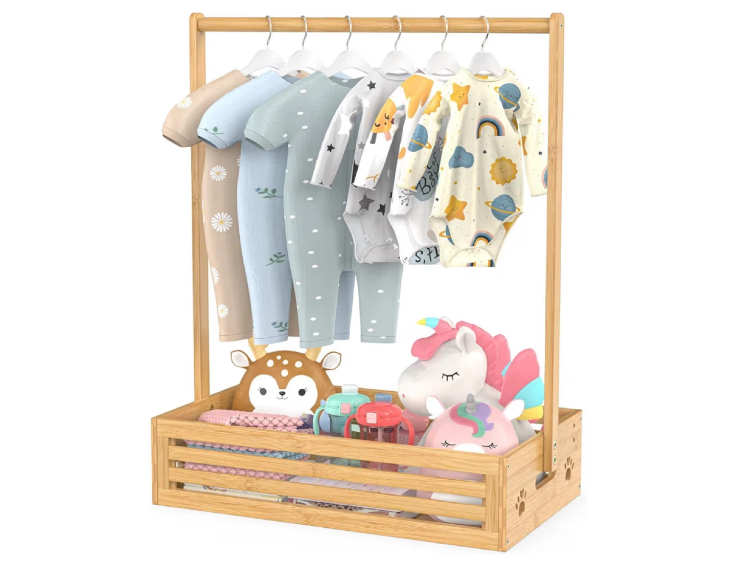 Mini Clothing Rack - Natural Wood-New in box - photo 5