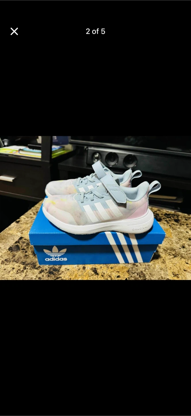 Adidas Cloudfoam Kids' Sneakers - Size 1 - photo 2
