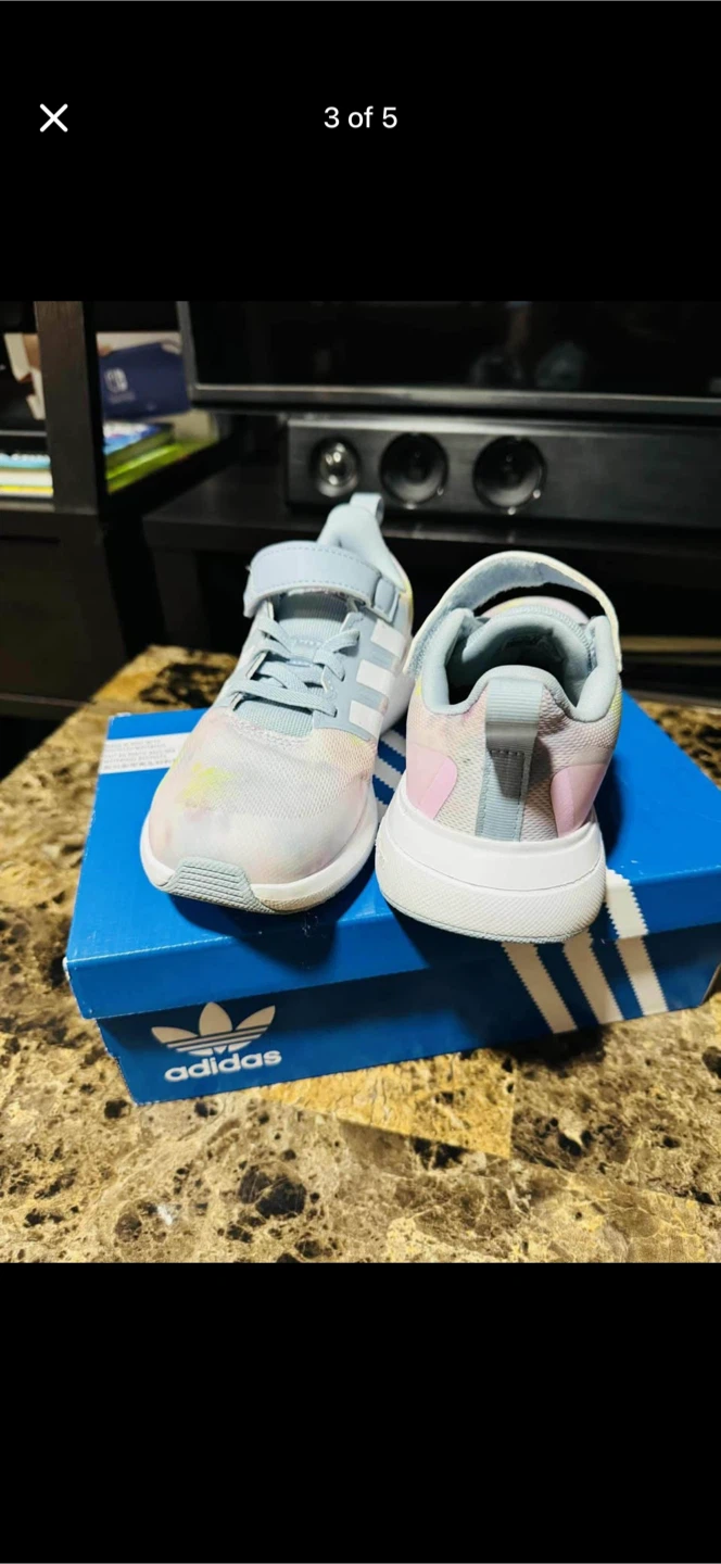 Adidas Cloudfoam Kids' Sneakers - Size 1 - photo 4