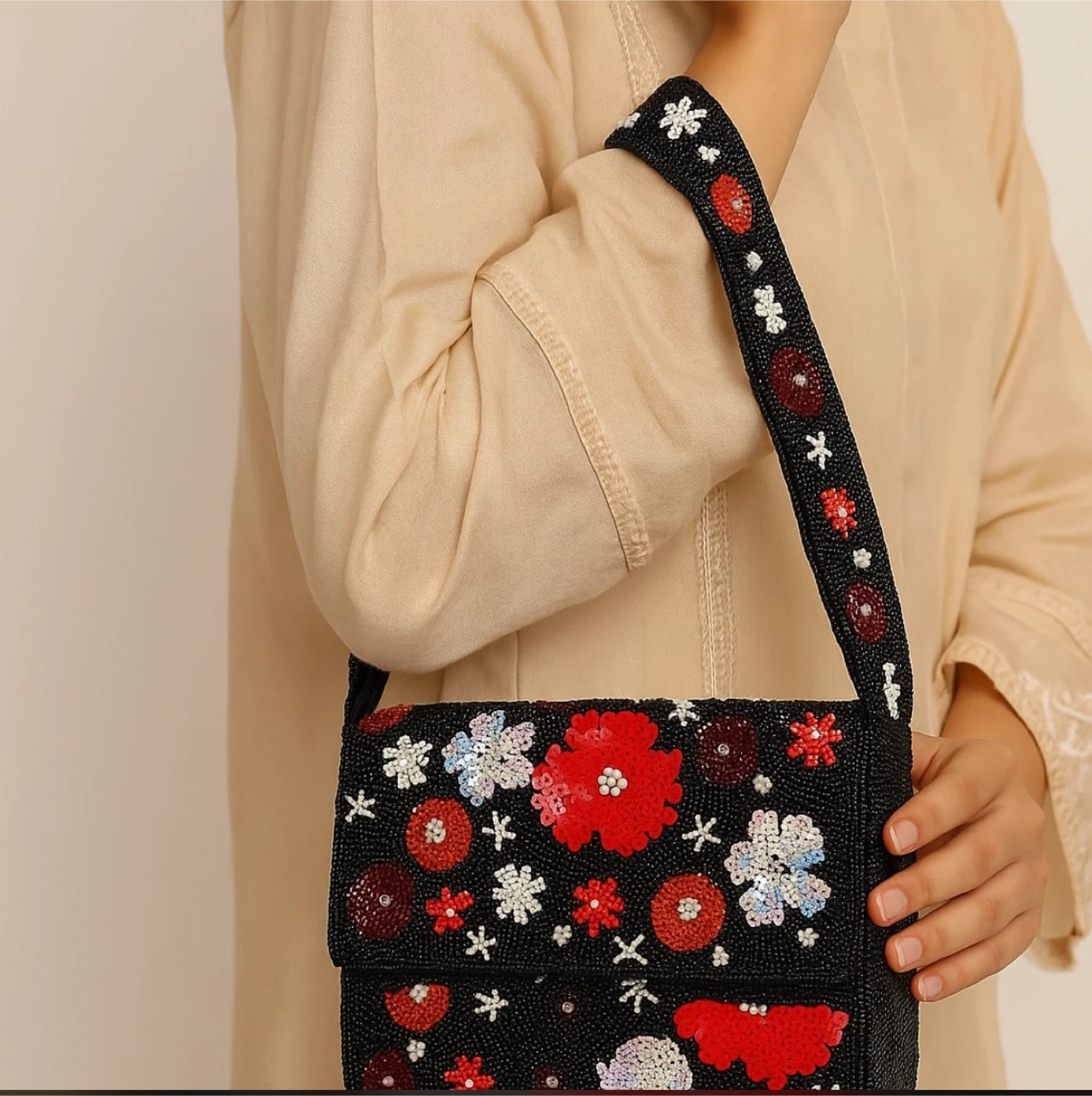 Anthropologie Beaded Handbag