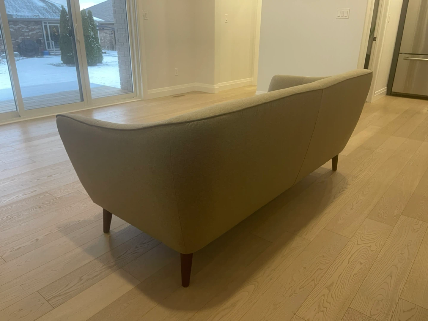 [Last Chance] Modern Beige 3-Seater Sofa – Leon’s, Like New - photo 5