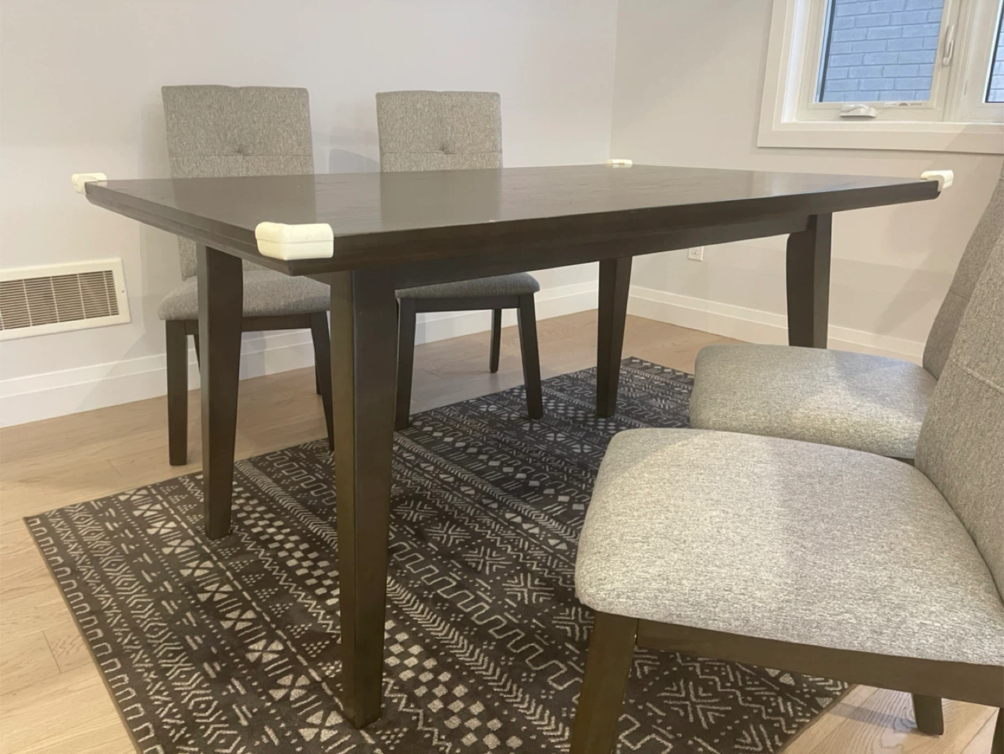 [Last Chance] Dark Brown Dining Table with 4 Chairs - photo 4