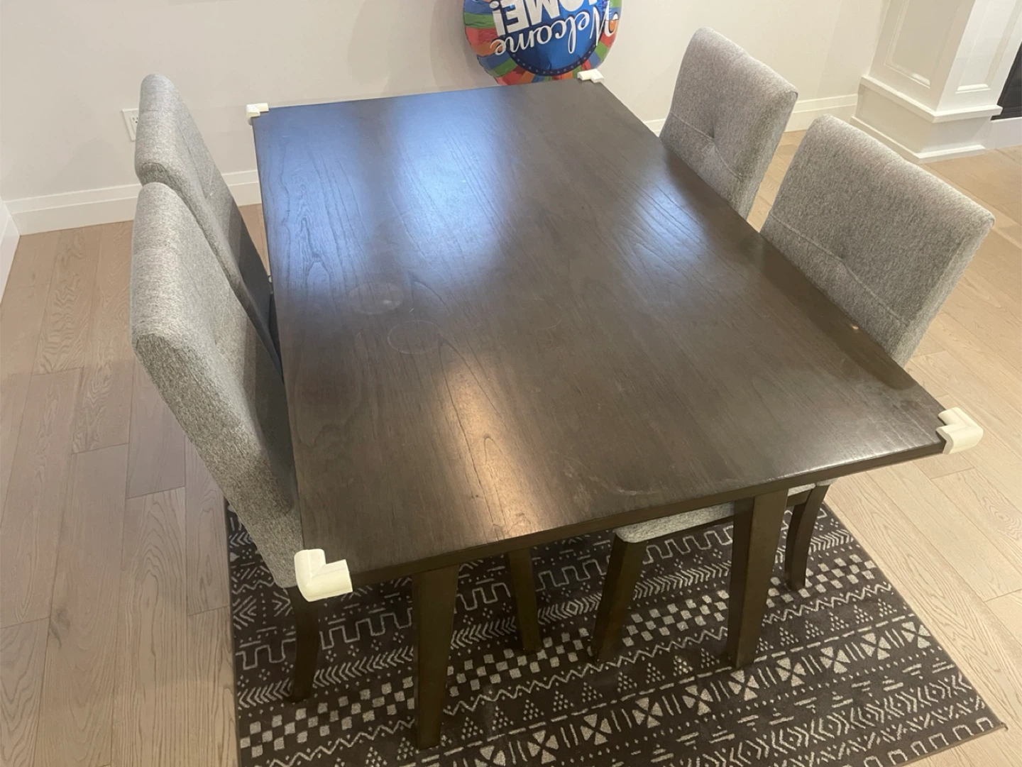 [Last Chance] Dark Brown Dining Table with 4 Chairs - photo 2