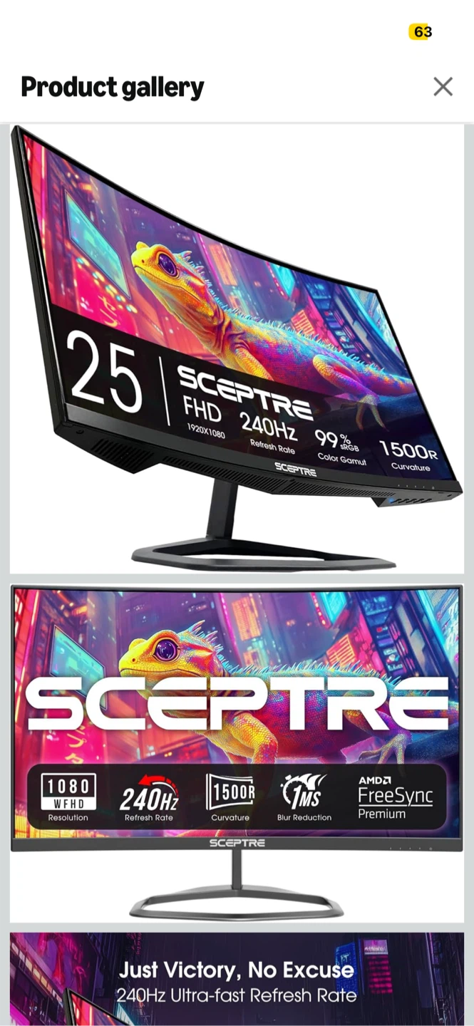 Sceptre Curved Gaming Monitor - photo 4