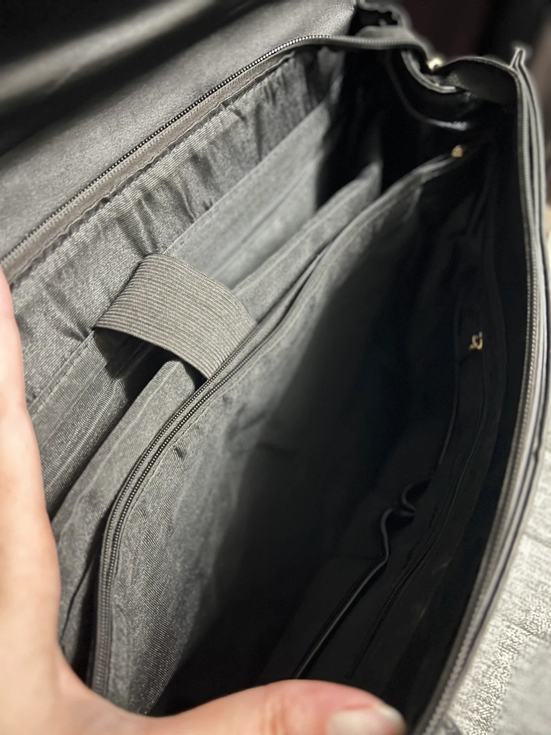 Black Croc-Embossed Tote work Bag - photo 5