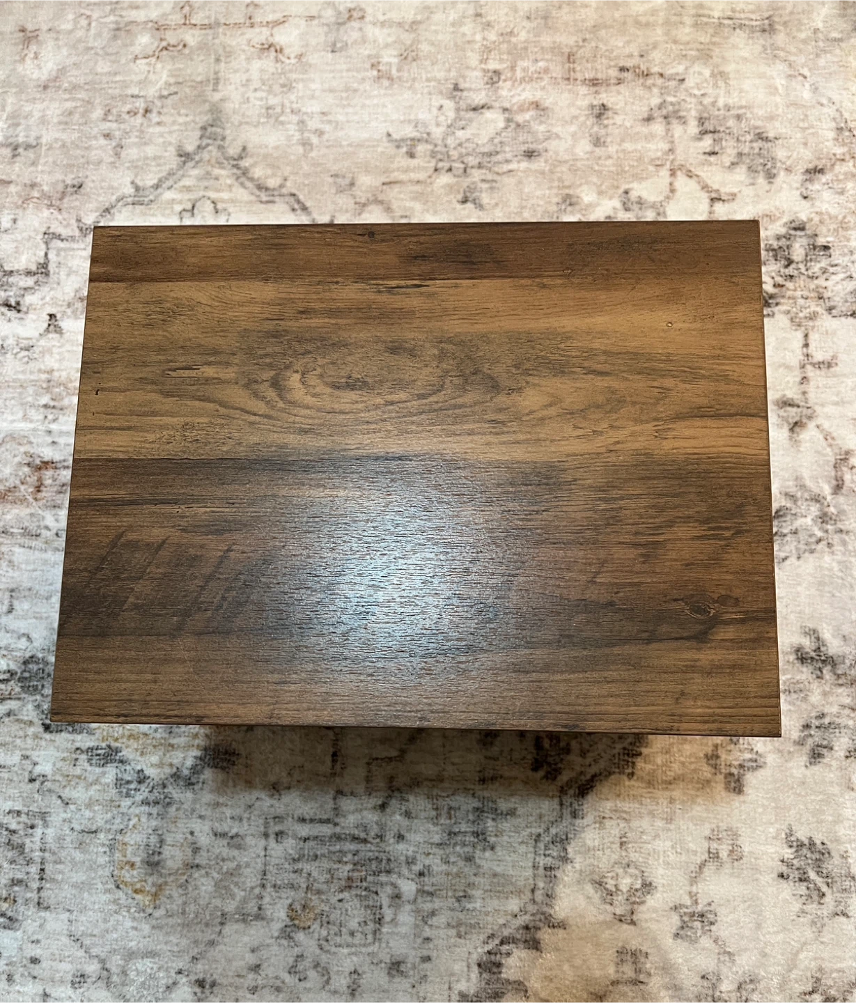 Brown Wood Floating Nightstand (ONE PIECE) - photo 5