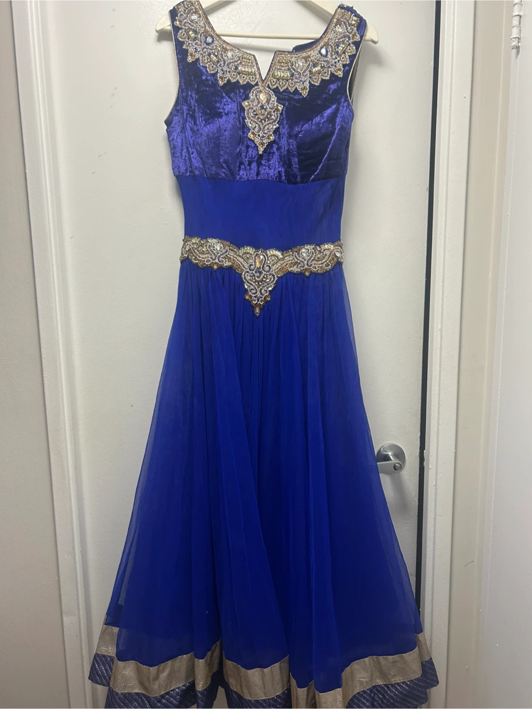 Blue Embellished Dress