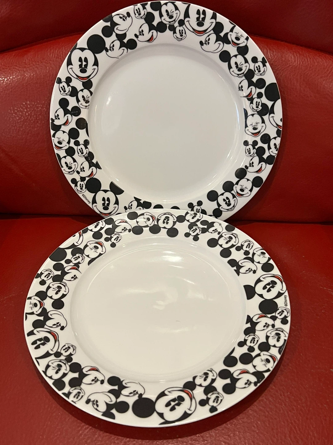 Disney Mickey Mouse Plates - Set of 2