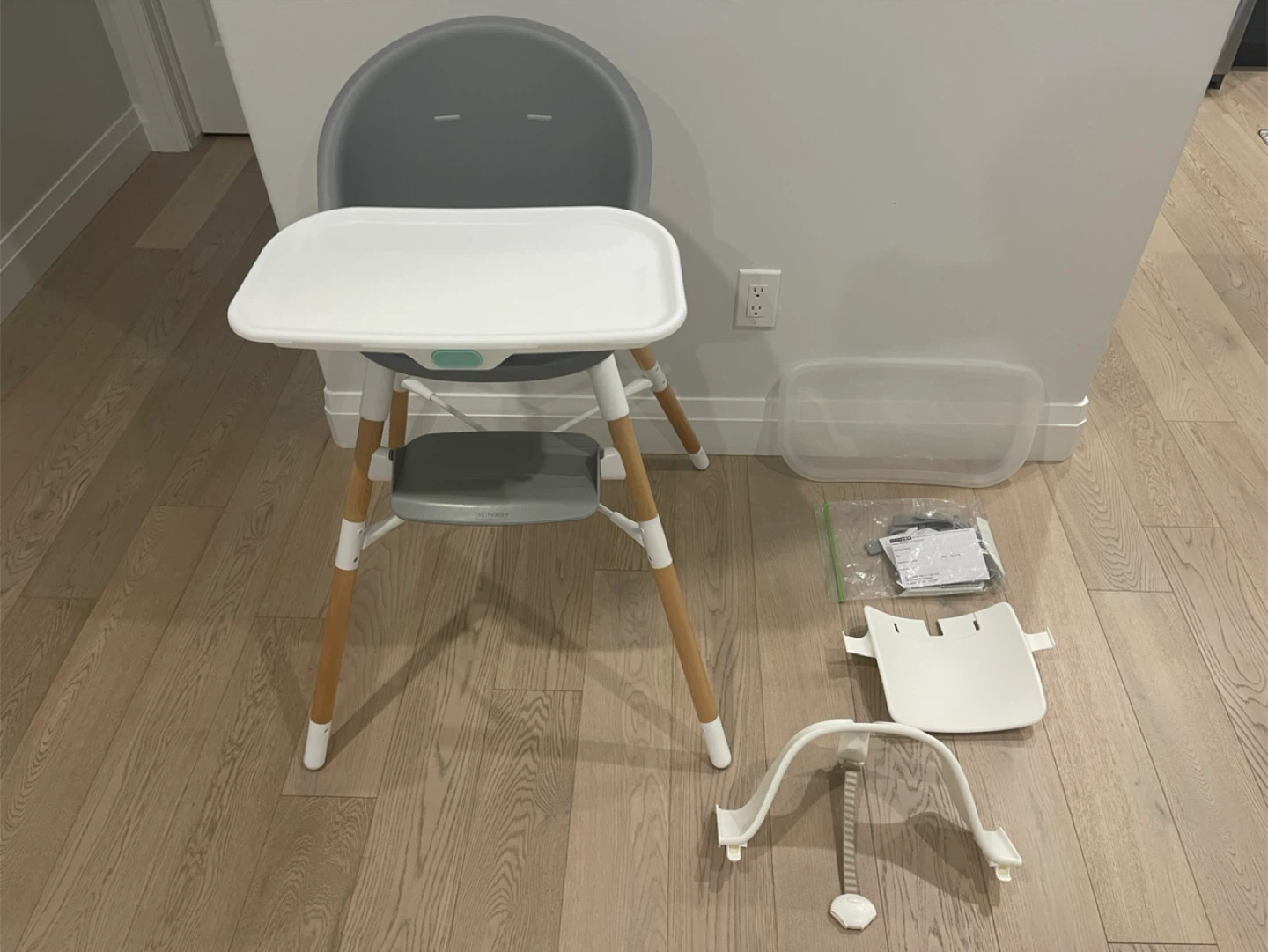 High Chair - Grey/White