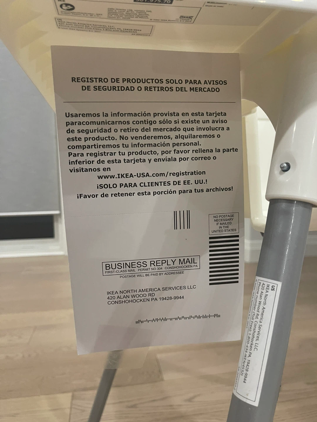 IKEA Antilop High Chair - White - photo 5