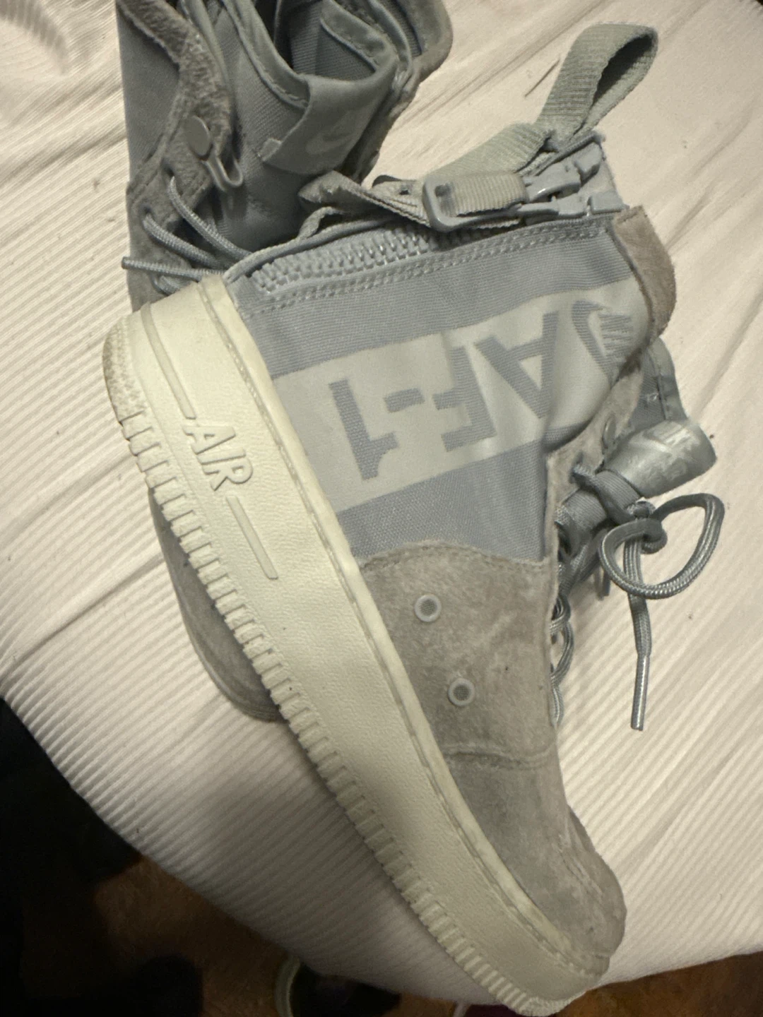 Nike Air Force 1 High Grey Sneakers - photo 3