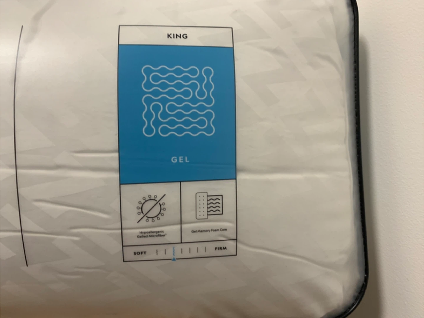 Malouf Gel Convolution King Pillow - New - photo 3