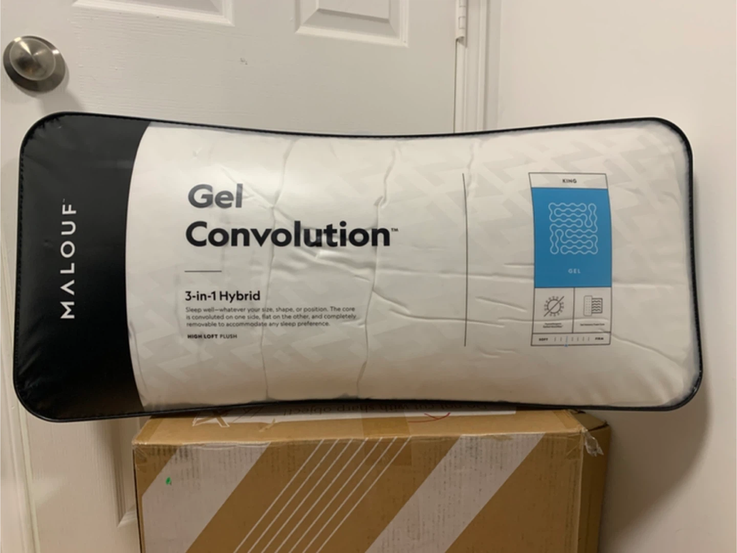 Malouf Gel Convolution King Pillow - New