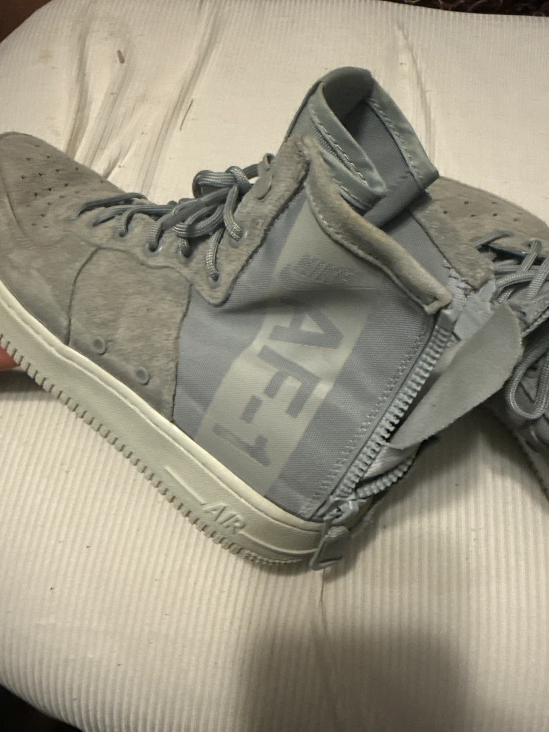 Nike Air Force 1 High Grey Sneakers - photo 4
