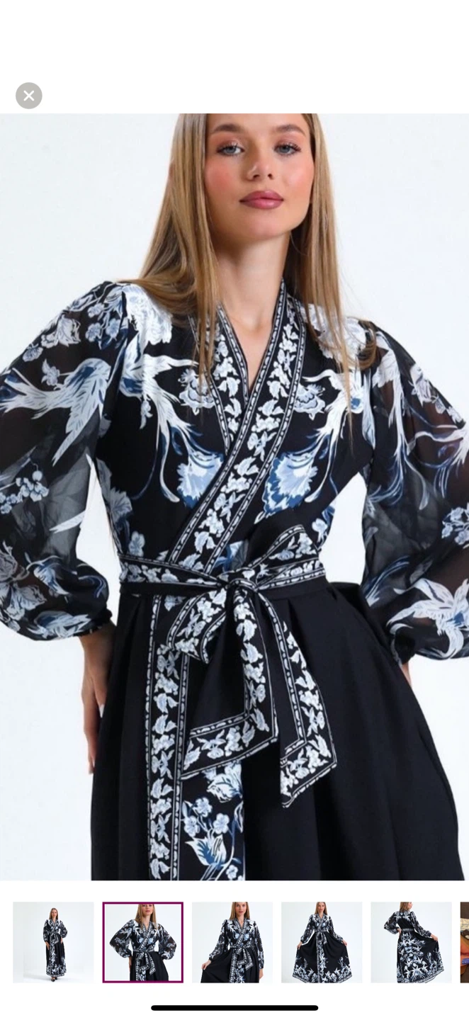 Floral Print Maxi Dress - photo 4