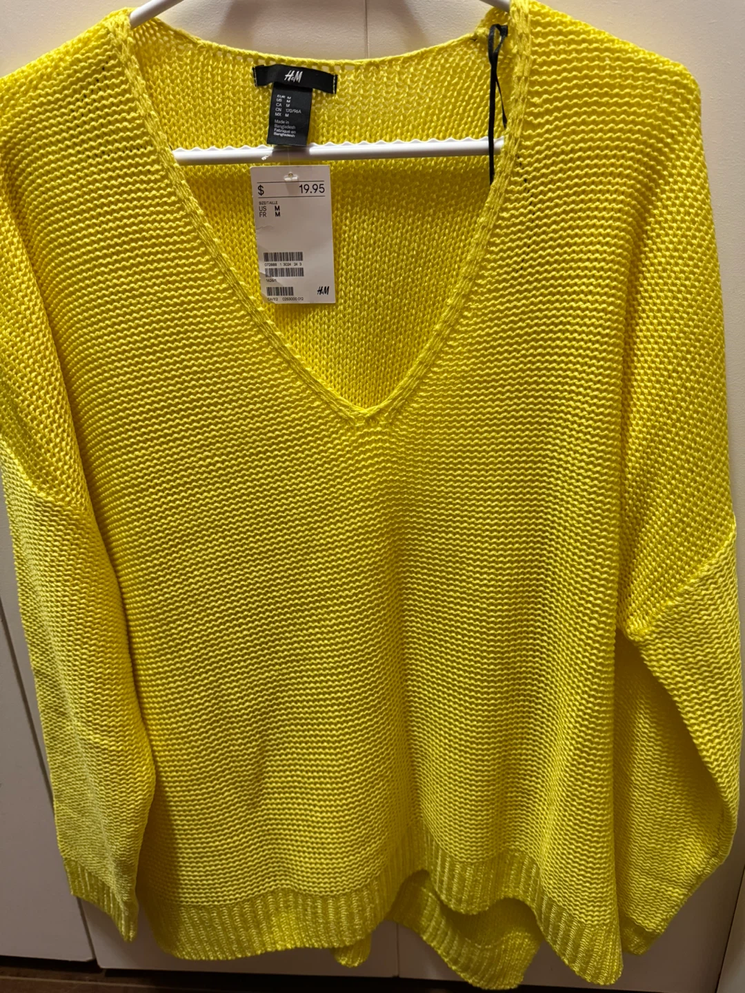 H&M Yellow Knit Sweater - Size M