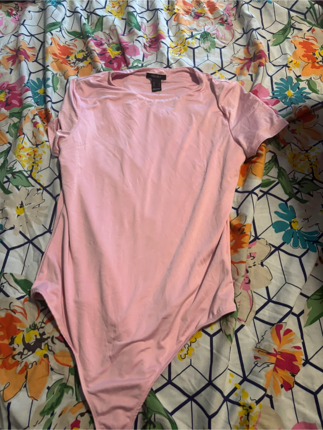 Forever 21 Pink Bodysuit - Size large