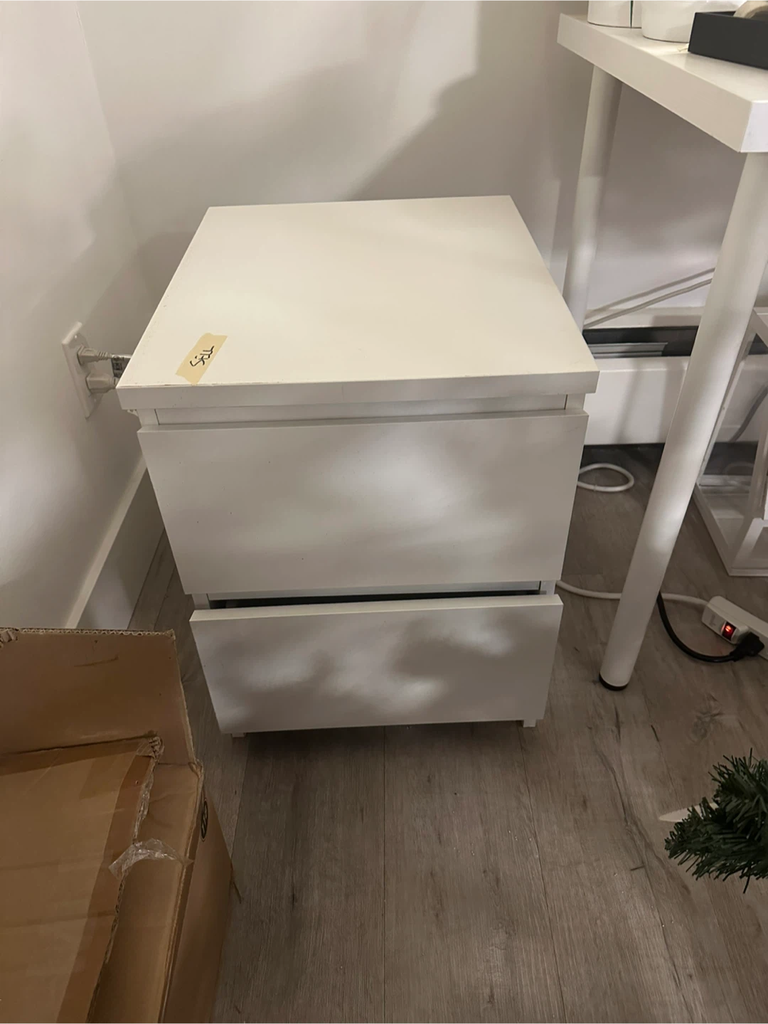 Ikea White 2-Drawer Unit