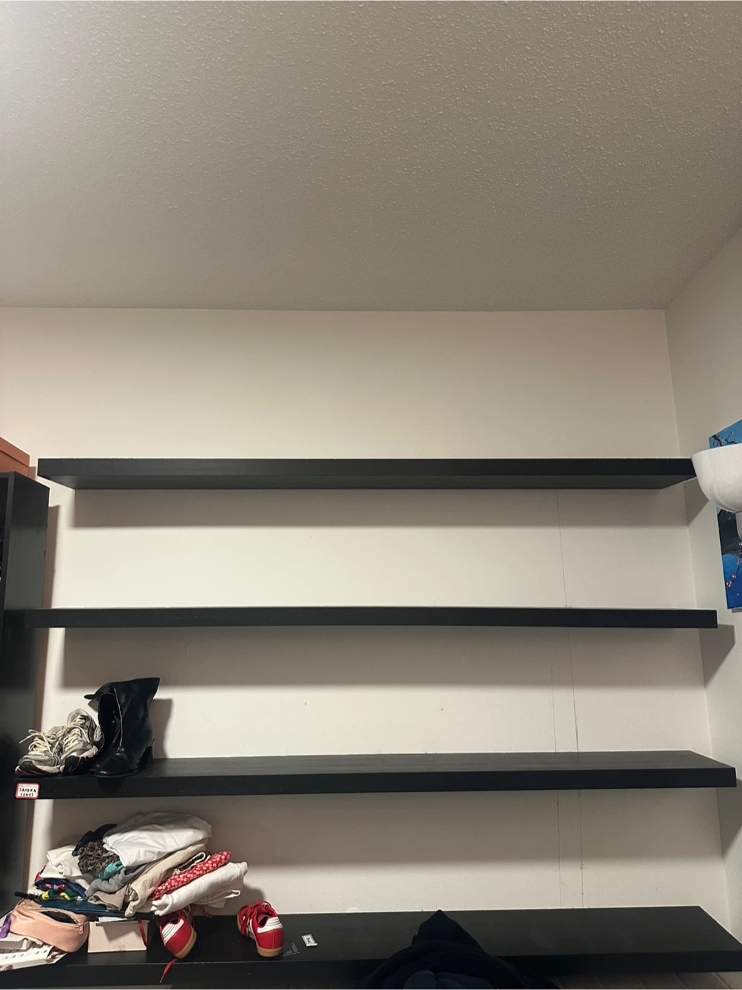 Black Floating Shelves