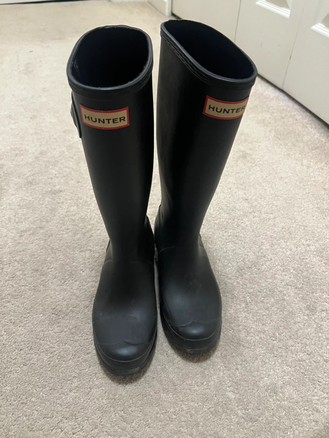 Hunter Original Tall Rain Boots - Black, US 6