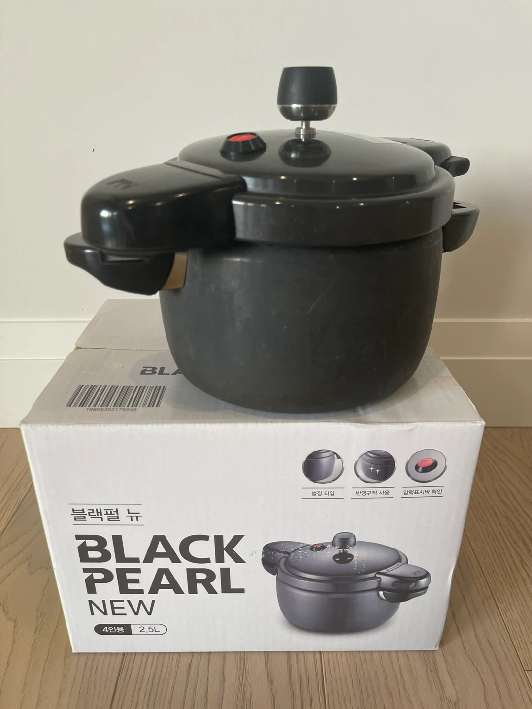 Compact Black Pearl Pressure Cooker 2.5L – Excellent Condition