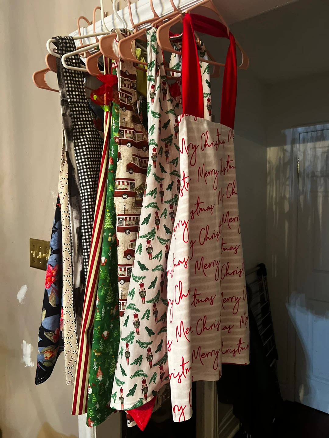 Handmade  Reversible Aprons - Variety of Festive Designs