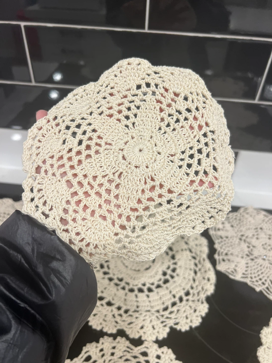 Handmade Crochet Doilies - Set of 8 - photo 2